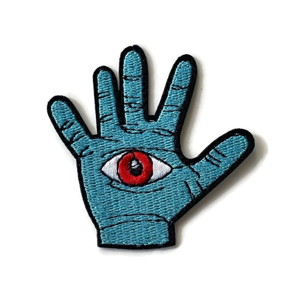 Severed Hand Turkish Eye Embroidered Patch